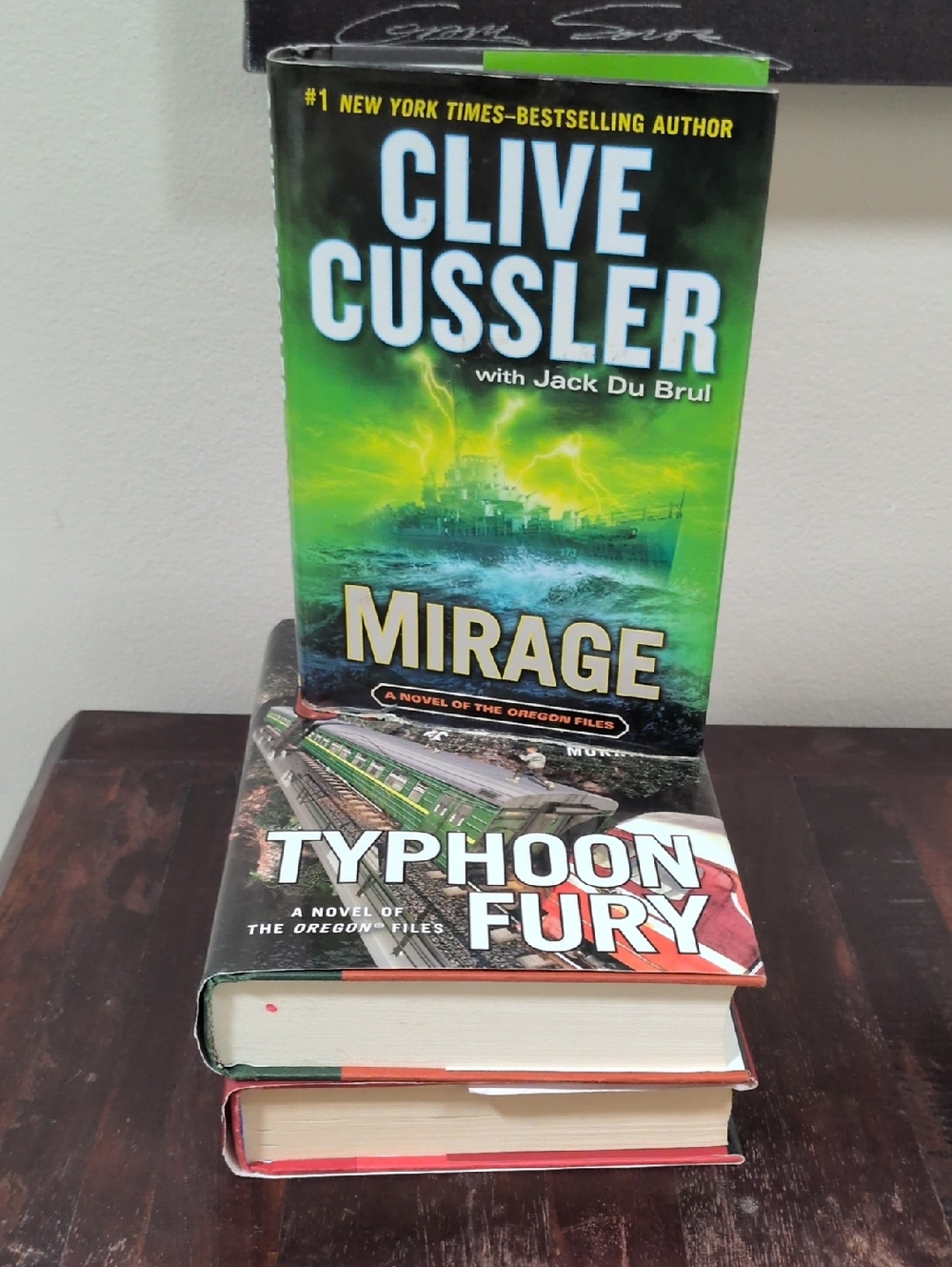 Clive Cussler Lot of 3 Hardback Fiction Books - Used